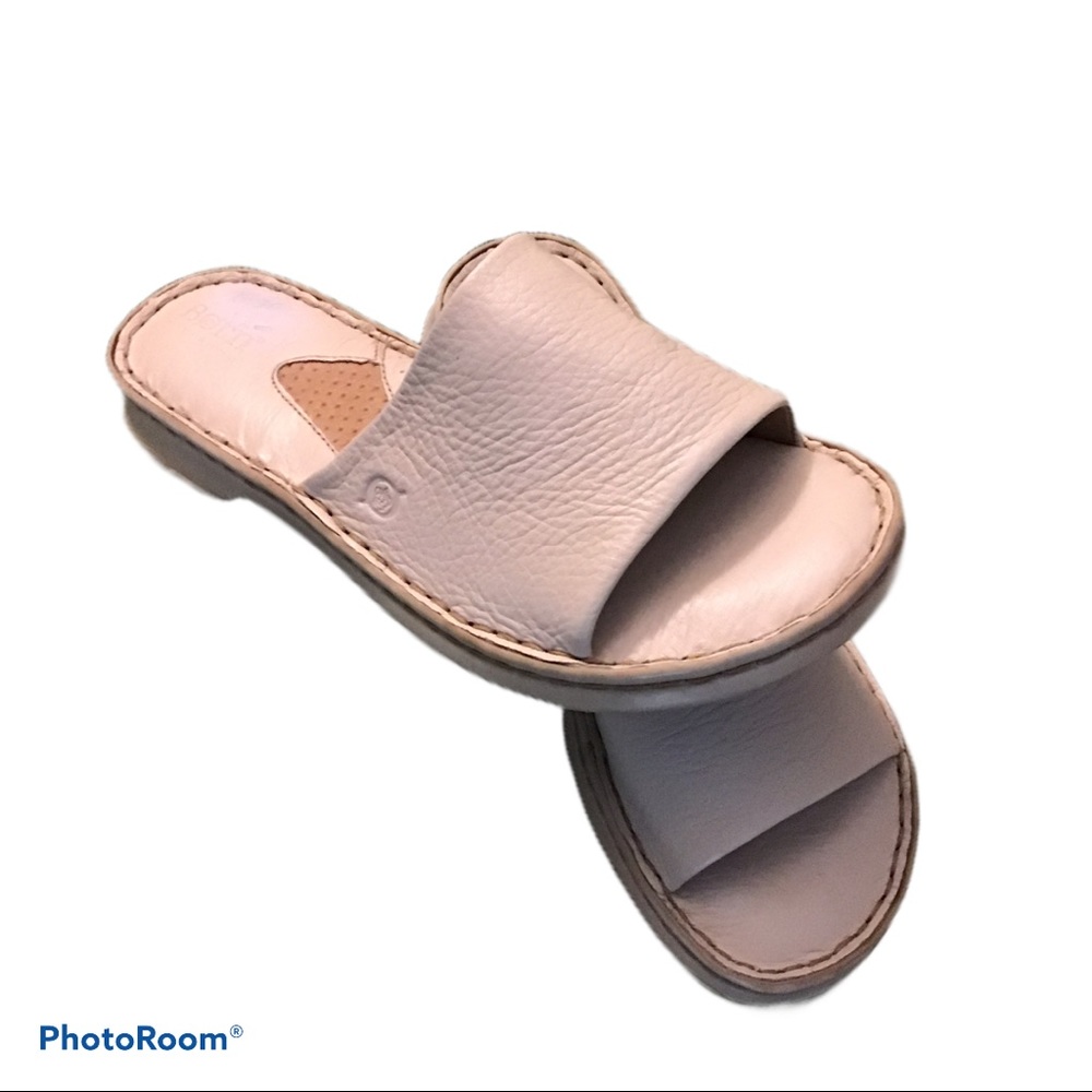 Women’s Slide Sandals - Blush Pink Leather